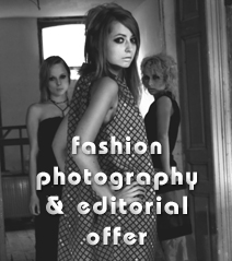 Fashion Photography Offer by Studio PCF e.g. lookbook editorial portfolio